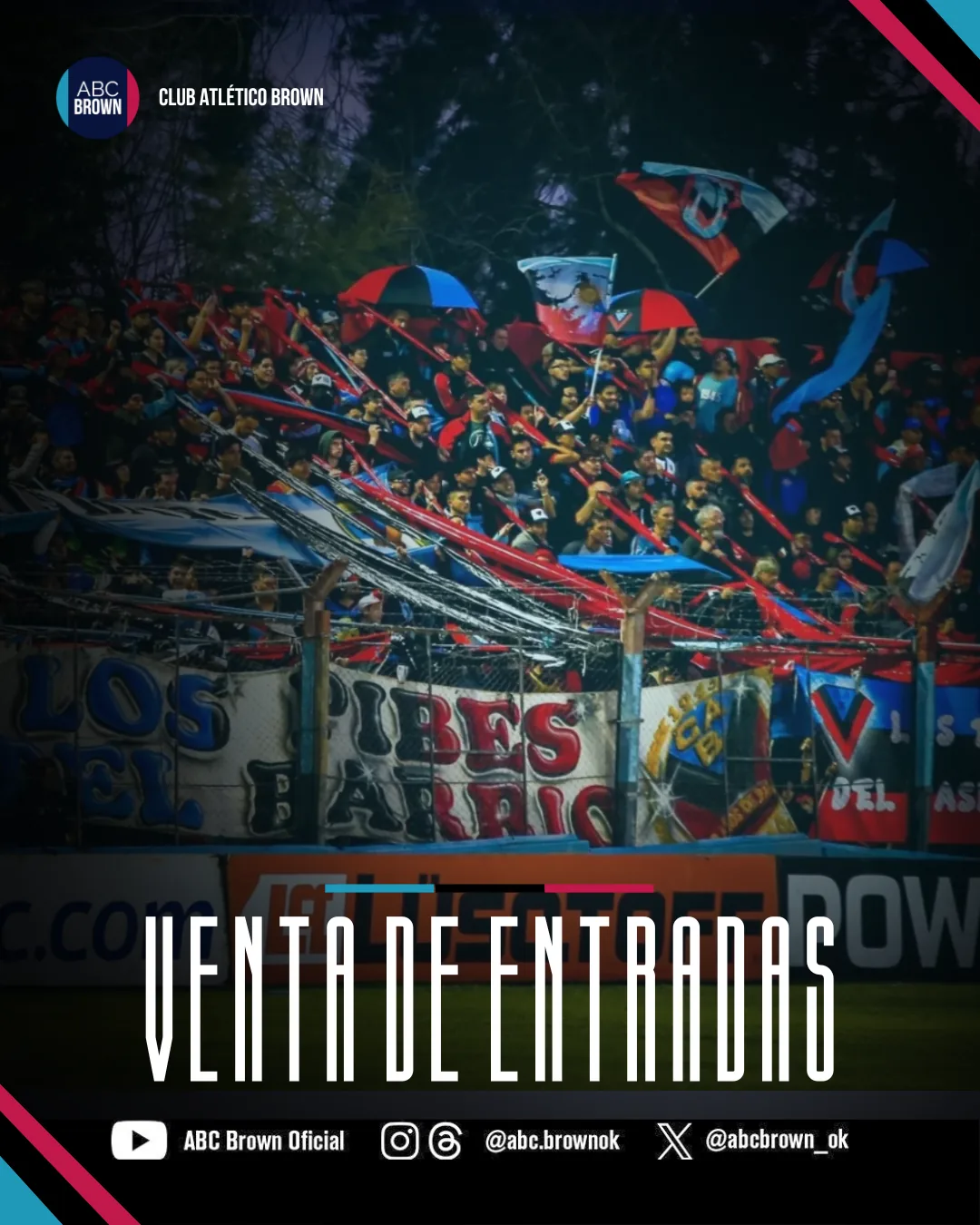 Venta de entradas Brown