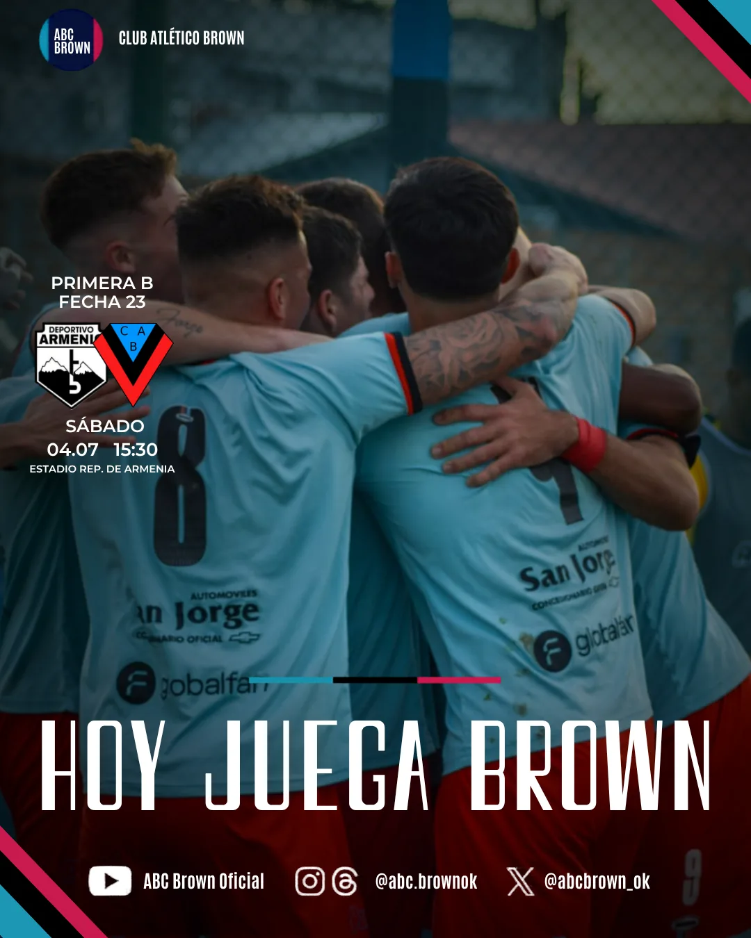 Hoy juega Brown vs Armenio